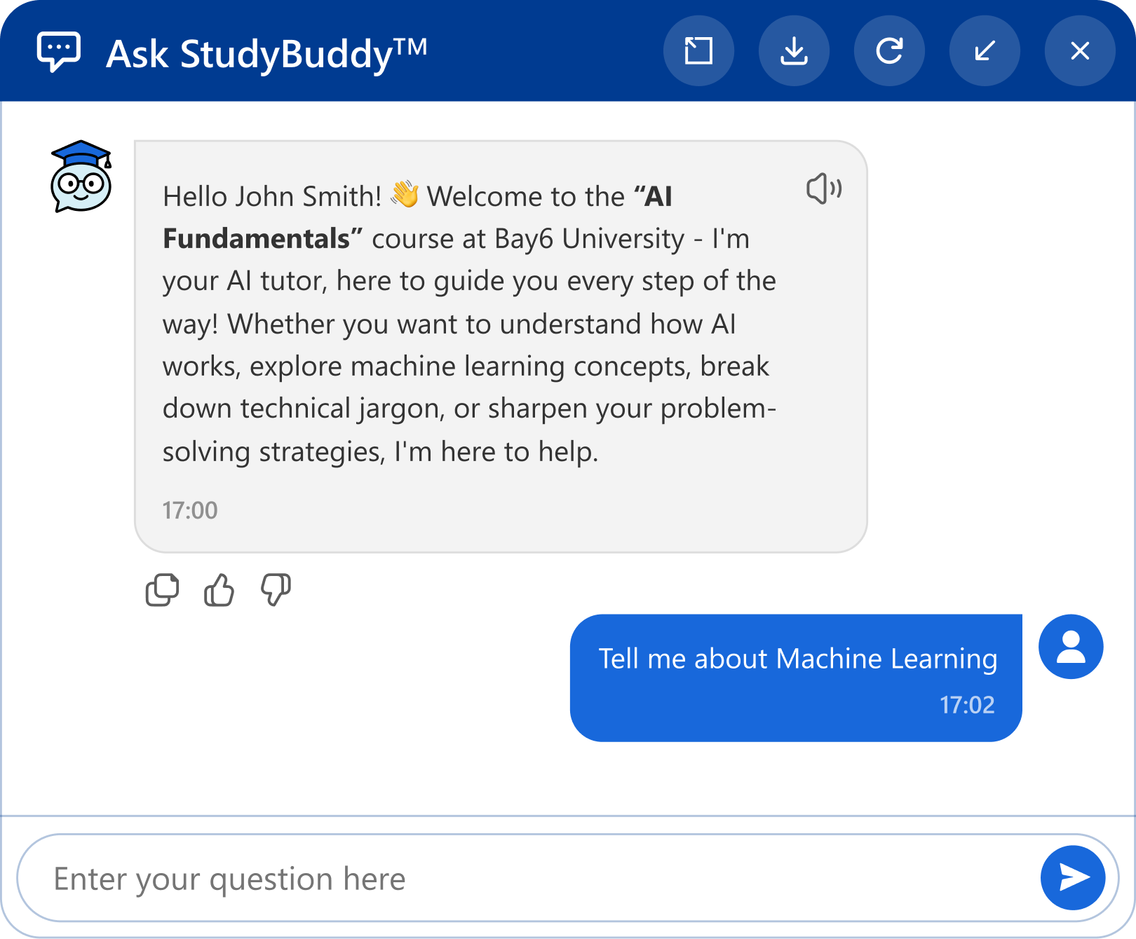 How StudyBuddy Works Section Chat